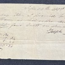 Joseph Jones and John Ham Promissory Note